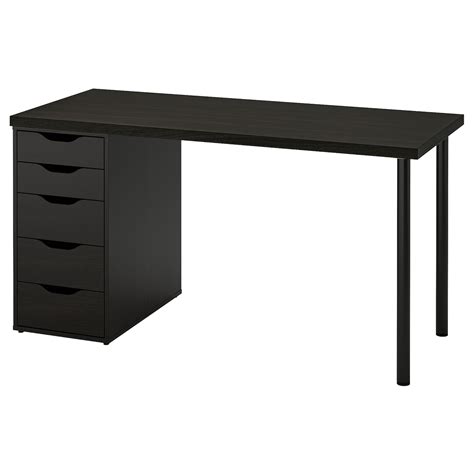 ikea black desk